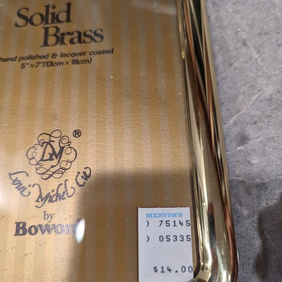 Solid brass 5 x 7 vintage frame - Picture 5 of 10